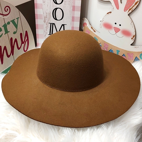 💕GUC Altered State Brand Ladie's Wide Brim Floppy Wool Hat, Mocha, Size 57 - Picture 3 of 6